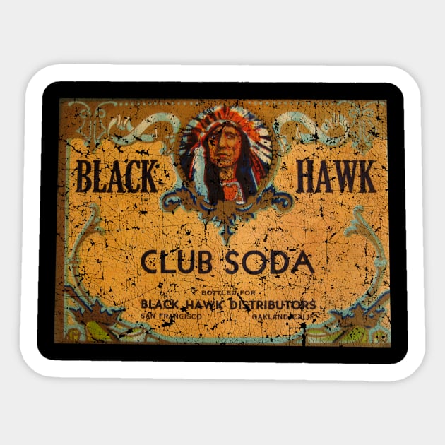 BLACK HAWK CLUB BEER Sticker by ngilerterus